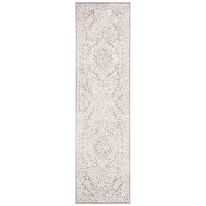 Calidia Oriental Beige/Cream Area Rug, Runner 2'3" x 12'