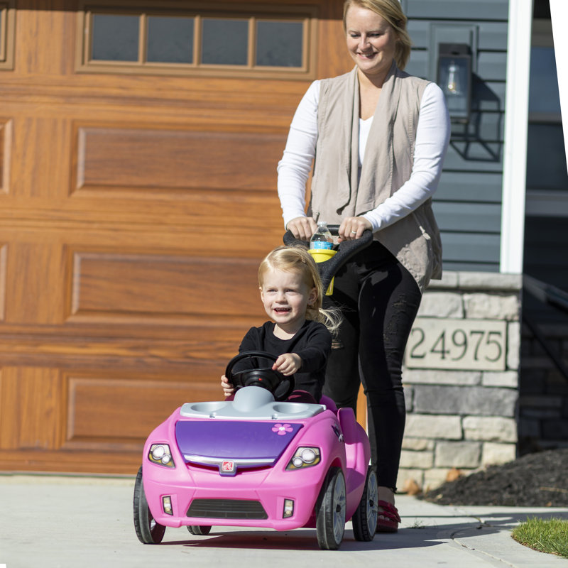Step2 Whisper Ride II Toddler Push Car and Kids Riding Toys, Pink