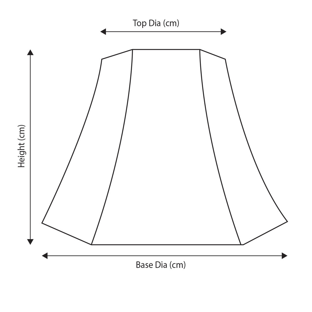 Ervine Polyester Bell Lamp Shade ( Uno )