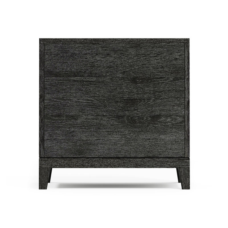 Menton 2-Drawer Solid Wood Nightstand