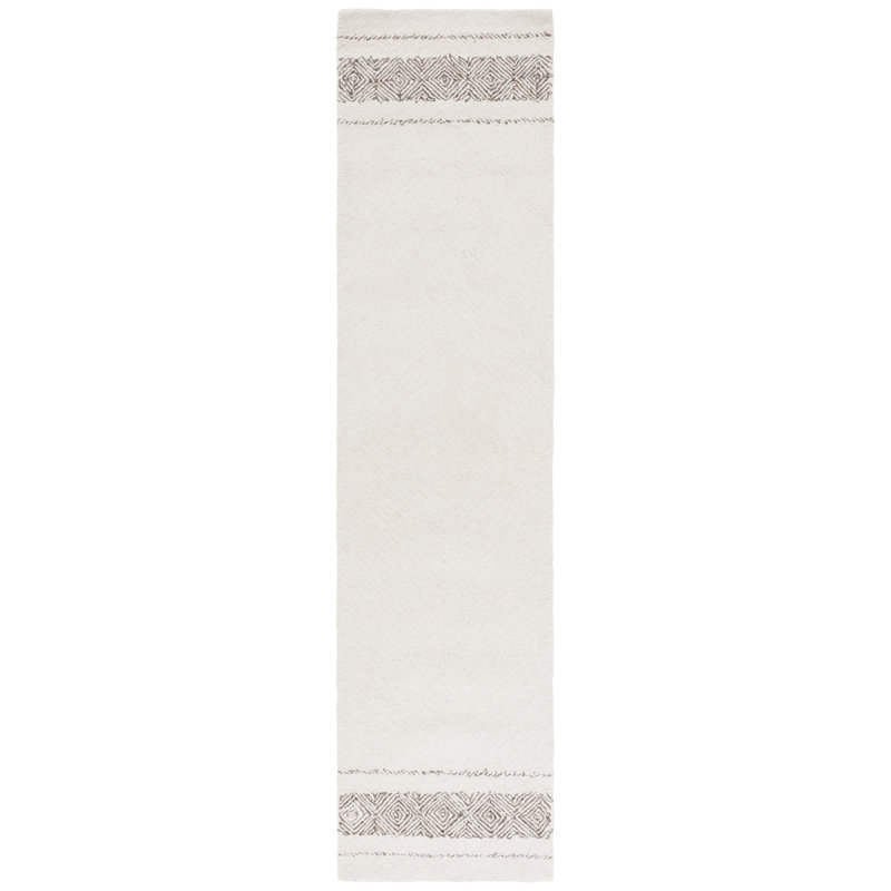 Sisilia Hand Tufted Wool Pile Striped Rug, Runner 2'3" x 9'