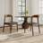Ikerne Upholstered Side Chairs (Set Of 8) Soft Leather Solid Wood Backrest Breathable Armless Dining Chairs-574176098-574176101-574176102