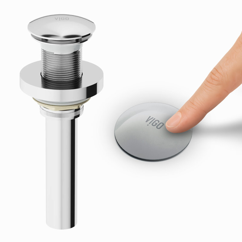 Pop-Up Bathroom Sink Drain, Chrome