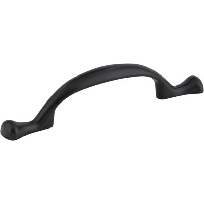 3" Center-To-Center Matte Black Merryville Cabinet Pull
