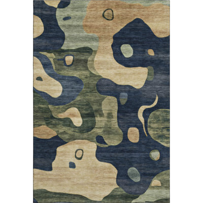 Premium Machine Washable Mayfield AMF2063 Abstract Rug