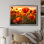 «Red Poppies Field With Sunset I», reproduction sur toile