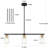 Kimbell 3 - Light Kitchen Island Pendant-841011005