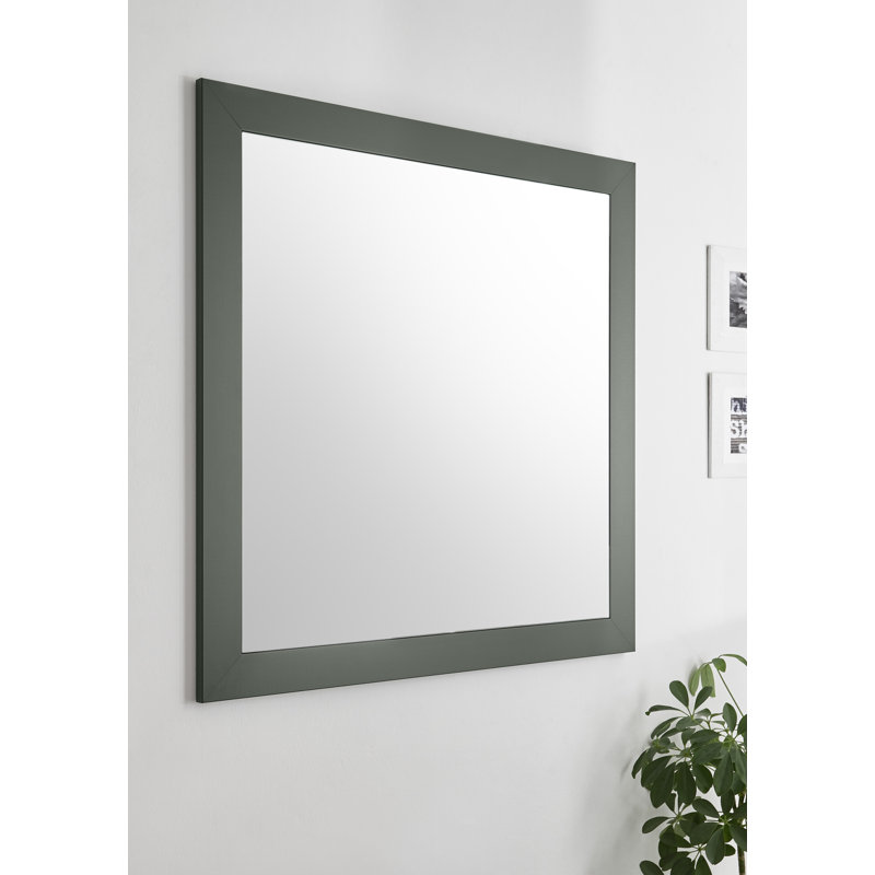 Jaoquim Wood Flat Wall Mirror