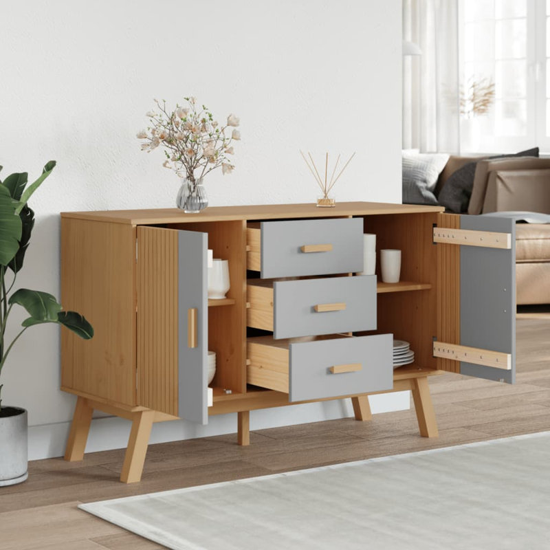 Kennewick 44.9'' Sideboard, Gray/Brown