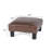 Small Foot Rest Stool Ottoman, Leather Footrest Square Footstool With Non-Skid Plastic Legs, For Chair, Under Desk, Office, Living Room, (Brown)-311030798
