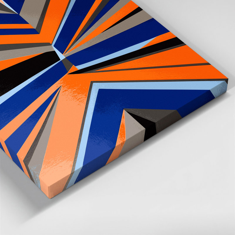 Art mural rigide sur toile 65 "Hard Edge", H 11 po x l 14 po