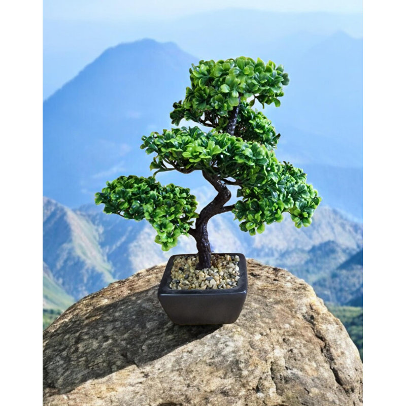 Geko 37 cm H Faux Bonsai Tree Plant
