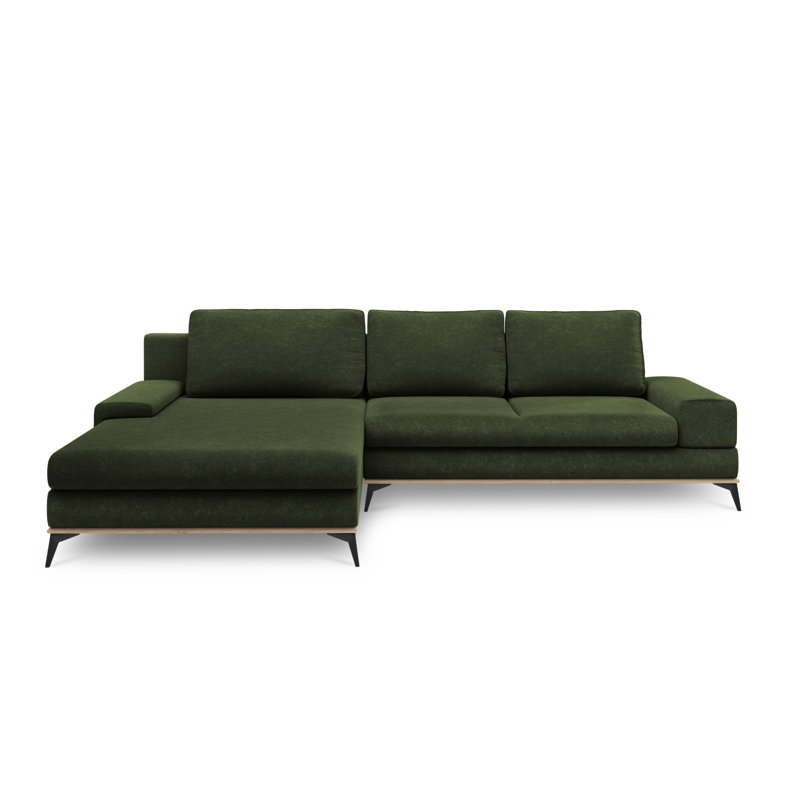 Cuiksa 5 Seater Sofa Bed, Green, Left Hand Facing