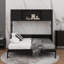 Grand lit escamotable avec armoires de rangement-204367663