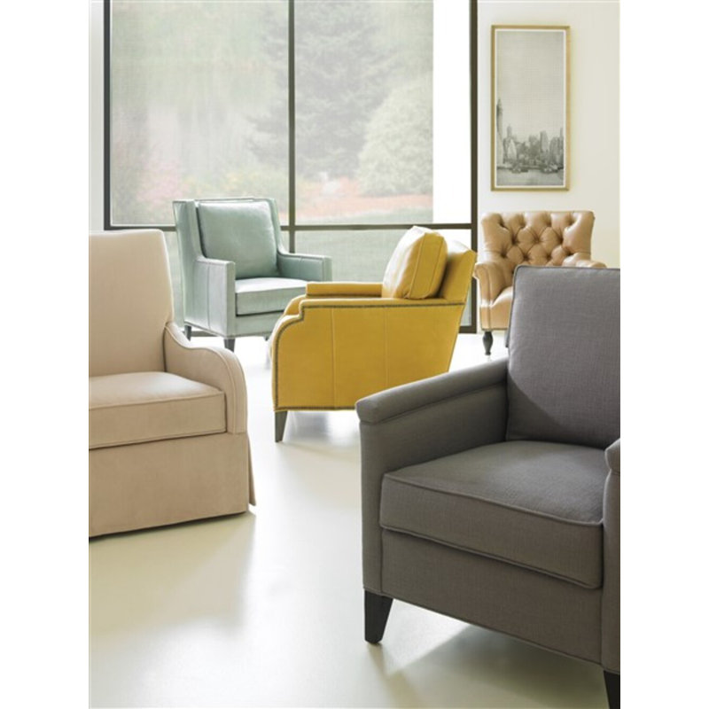 Zoe Slipcovered Armchair, Tuck Linen