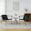 Fauteuil d'appoint de 23,6 po de large en similicuir, fauteuil de salon moderne-1435669267