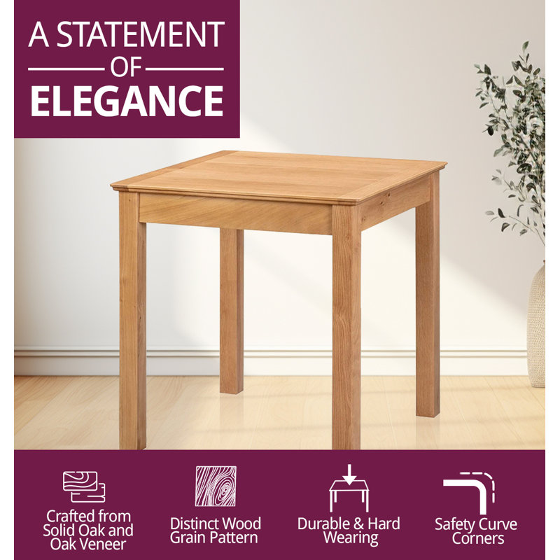 2 - Person Solid Oak Dining Set