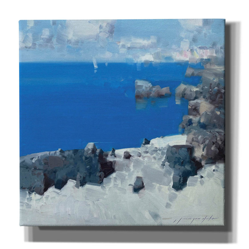 «Seashore» par Vahe Yeremyan, art mural sur toile, H 37 po x l 37 po x P 1,5 po