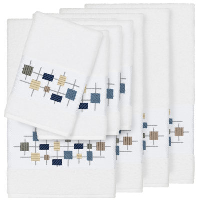 Khloe 100% Turkish Cotton Embellished Towel Set