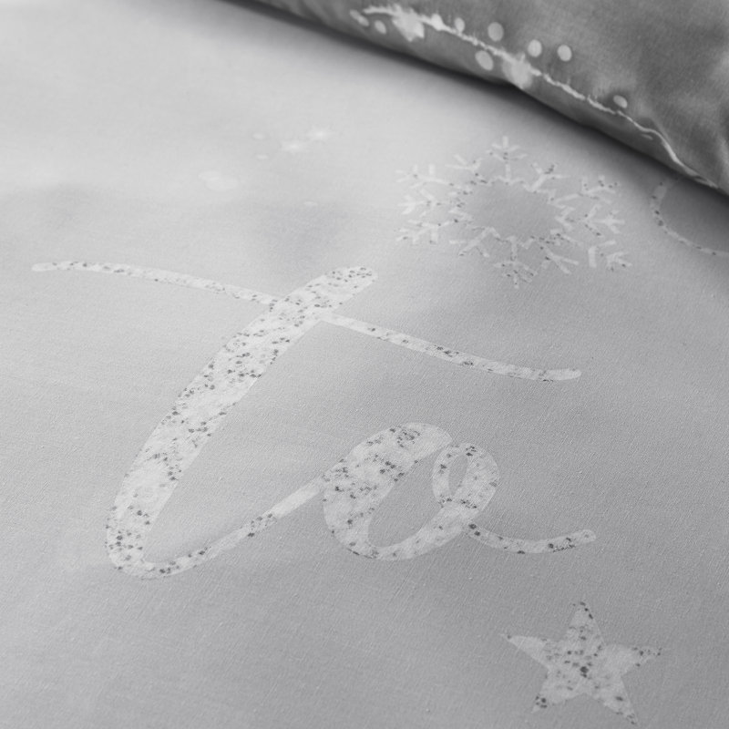 A Lot Like Christmas Reversible Duvet Cover Set, King Duvet Cover + 2 Standard Pillowcases