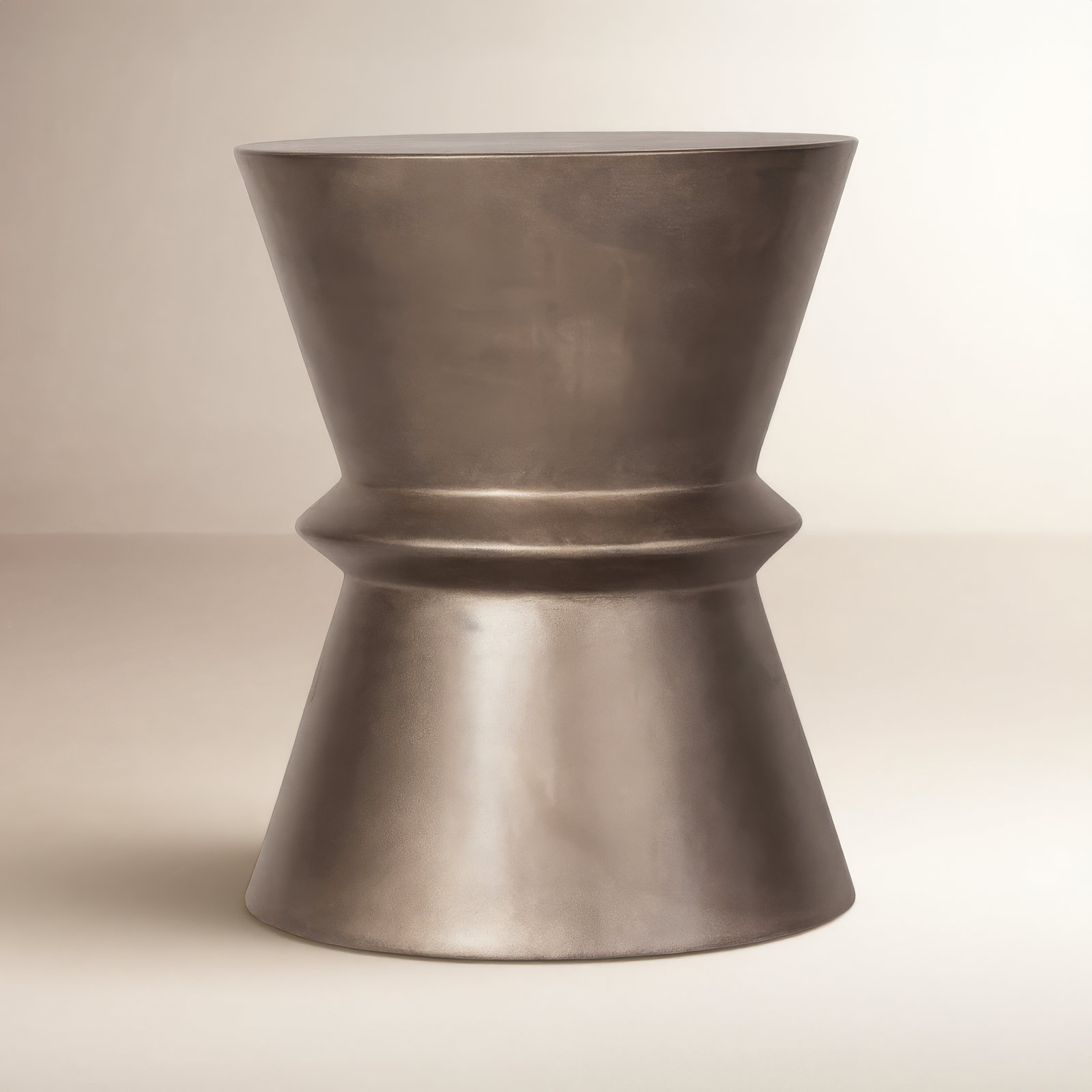 Isiah End Table, Bronze