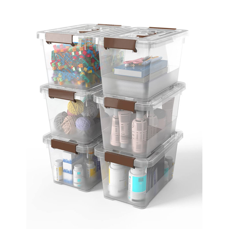 Ensemble de bacs de rangement en plastique
