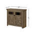 Buffet 2 portes pour bar à café, grand - gris délavé, style rétro et armoire de rangement à 2 portes avec option de rangement. Buffet de salle à manger. Style avec surface facile