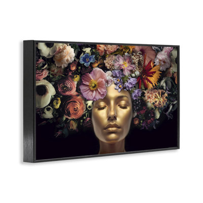 Visage doré avec art giclée par Reinders