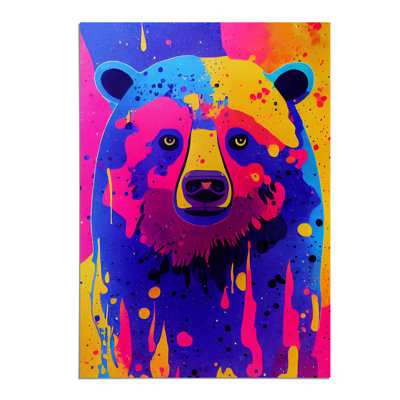 Colourful Bear No.2 - Wall Art