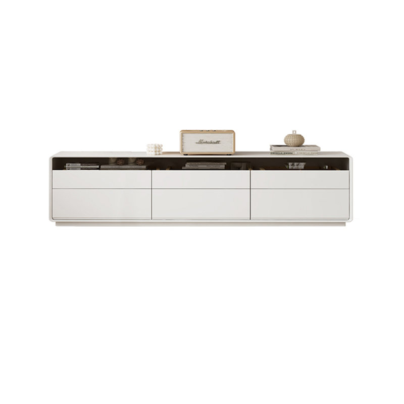 Meuble télé Modern, Blanc, 70.86"