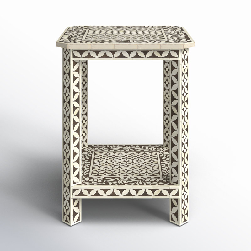 Amelia Bone Inlay Side Table