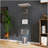 Lighted 4-Shelf Glass Display Cabinet With One Door, For Showcasing Collectibles And Enhancing Room Decor.-62374043