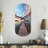 Pier And Dock Tranquil I - Cylinder Shape Large Beige Wall Clock Sculpture-105565619
