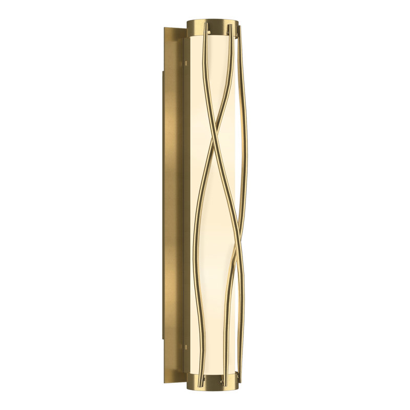 Twine 1 - Light Dimmable Flush Mounted Sconce, Modern Brass