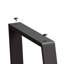 Table de salle à manger rectangulaire 6, design élégant, gris, poids de 89,32 lb