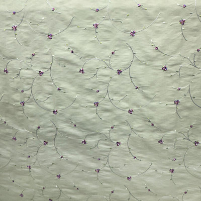 Kala Fabric | Floral Embroidered Silk Fabric | Drapery & Curtain Fabric