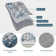Oriental Machine Washable Rug Non-Slip Area Rug with Rubber Backing for Living Room Low-Pile Rug Indoor Floor Cover Ombre Rug for Bedroom Dining Room Playroom Office Dorm
