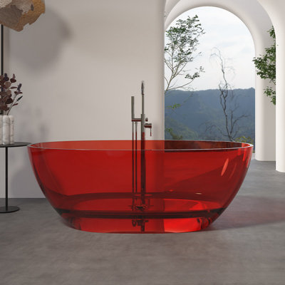 Ensemble de douche et baignoire incurvée incurvée l 63 po H 22 po H