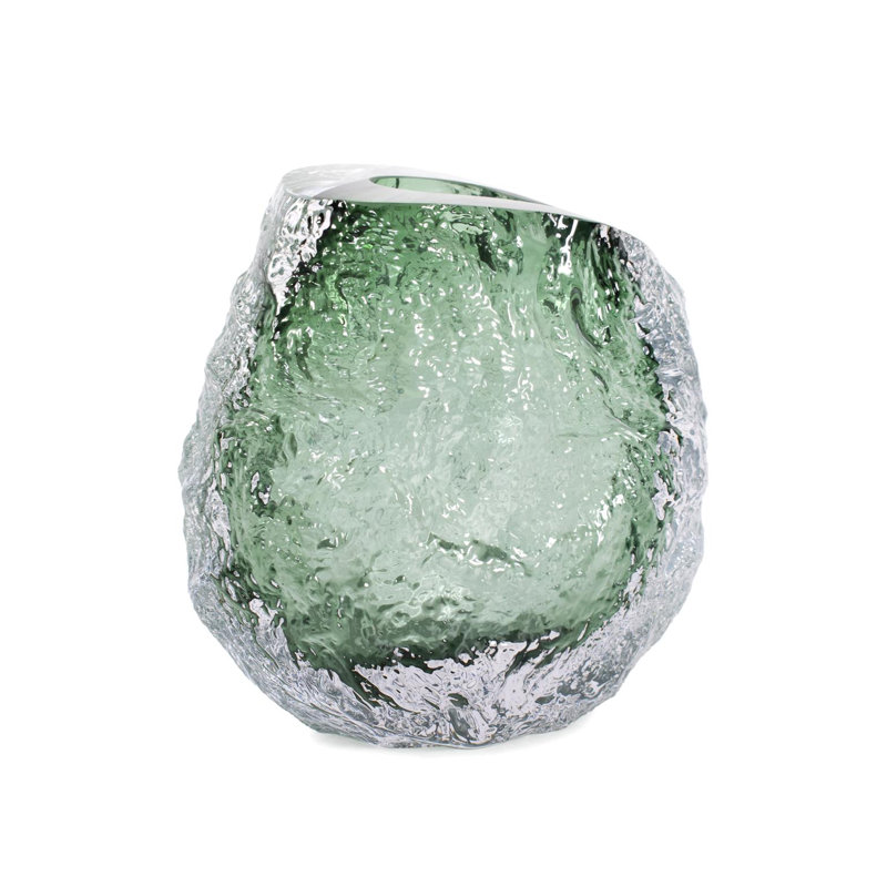 Hosmer Crystalized Glass Vase- Small