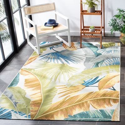 Ismene 500 Performance Floral Indoor/Outdoor Area Rug