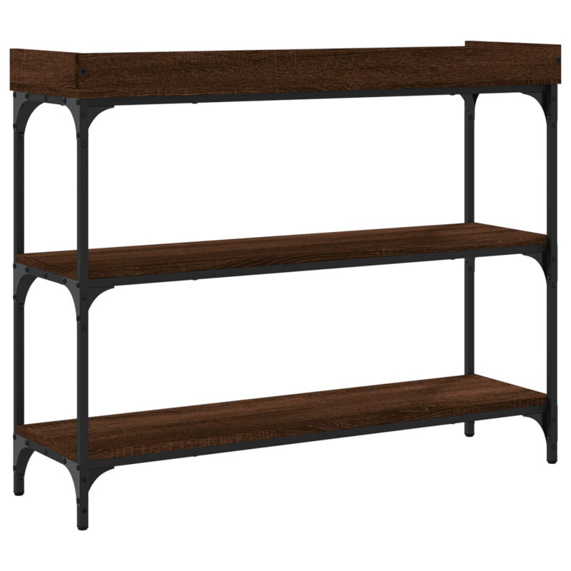 Nyal Console Table, Brown Oak, 80 H x 100 W x 30 D cm