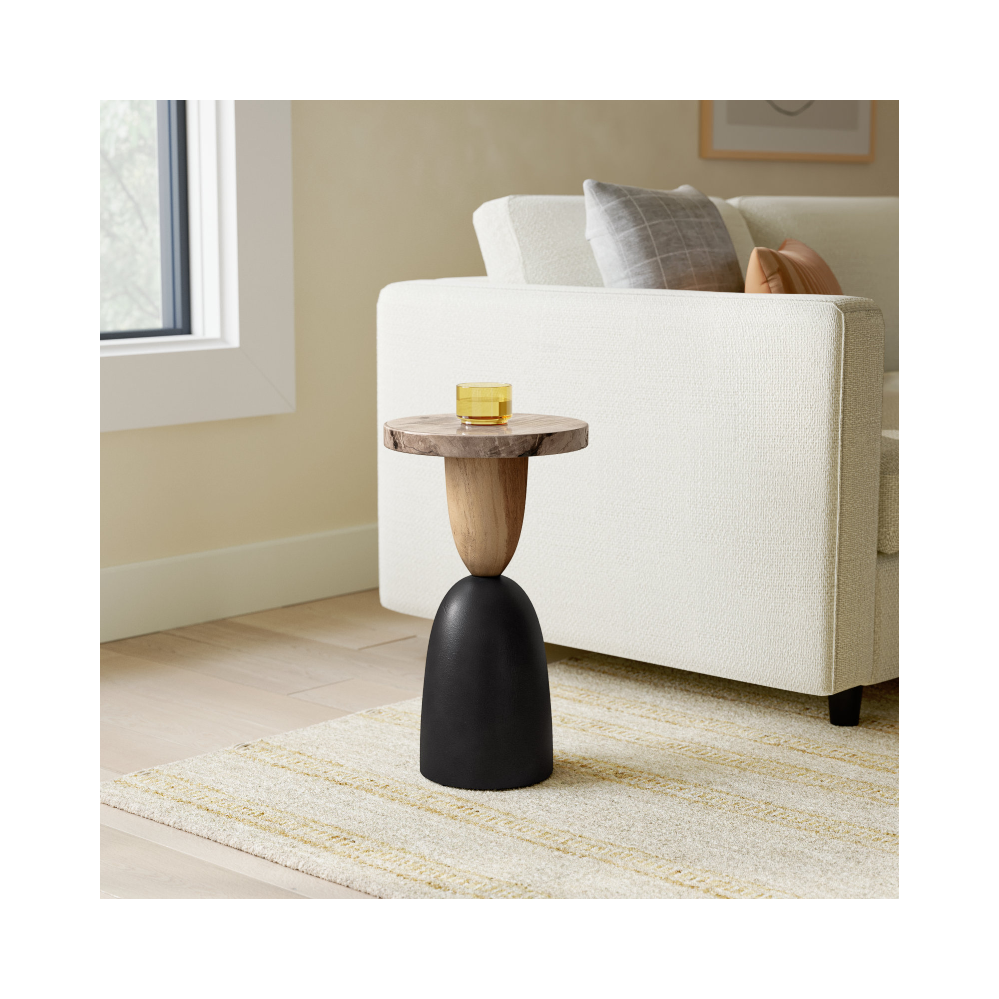 Magnolia 20" Solid Wood Accent Table