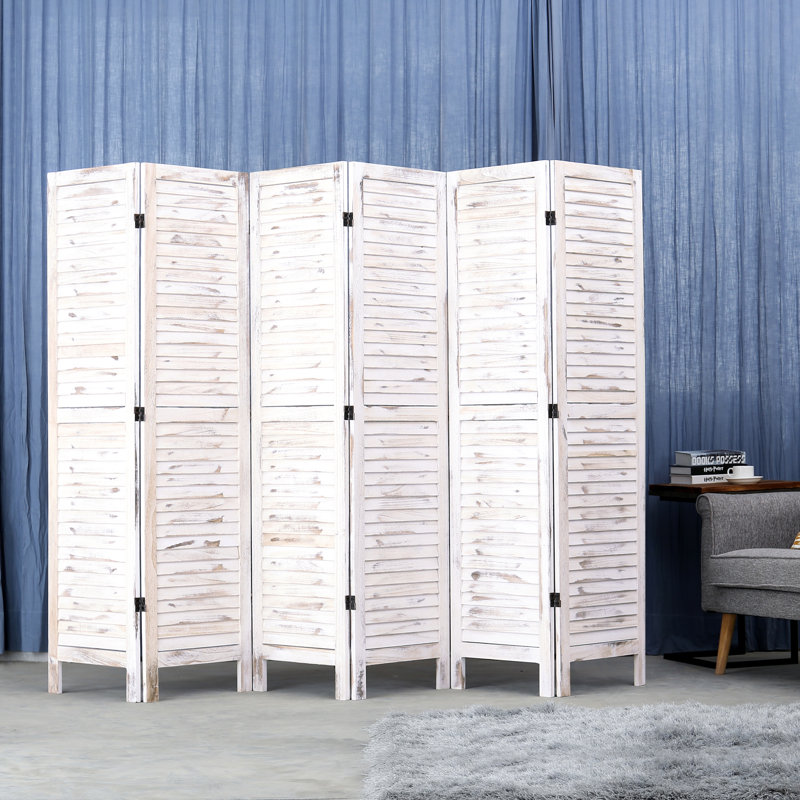 Solid Wood Room Divider, 6