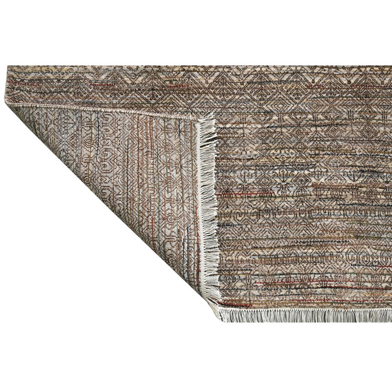 One-of-a-Kind Rectangle 10' x 14'1" Area Rug in Bronw/Gray/Chocolate/Blue