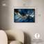 "Dark Blue Texture with Golden Touch I", art mural bleu par -1967551332-1967551337