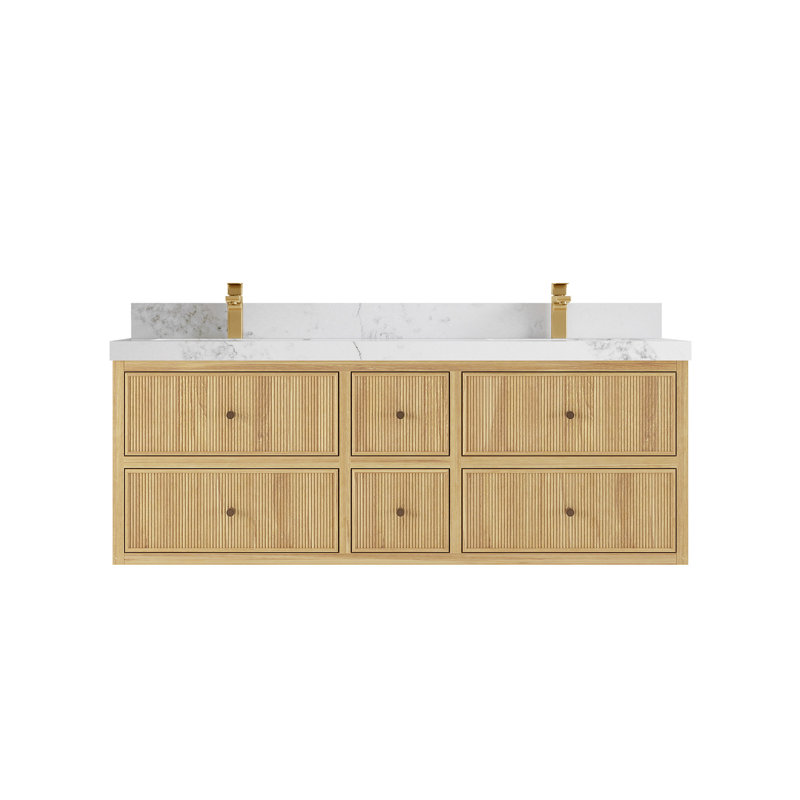 Ensemble de meuble-lavabo simple 60 po Sonoma, Calacatta Nuvo