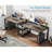 Zina 90.55'' W Rectangle Double Computer Desk-1301741940