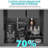 33"X22"X10" Topmount Drop - In Kitchen Sink, 16 Gauge T304 Stainless Steel Double Bowl  60/40 , Brushed Nickel, X Shaped Drain For Easy Maintenance, R10 Rounded Corner, Thick Coating, 3Mm Pad,