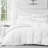White 3 Piece Microfiber Coverlet & Sham Set-72218876