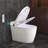 ERIDANUS Elongated Smart Toilet with Bidet Wash,  Heated Seat, 1.28 Gallons Auto Flush, Warm Air Dryer, Auto Sensor Flush, Foot Sensor Flush & Night Light (Remote Included)